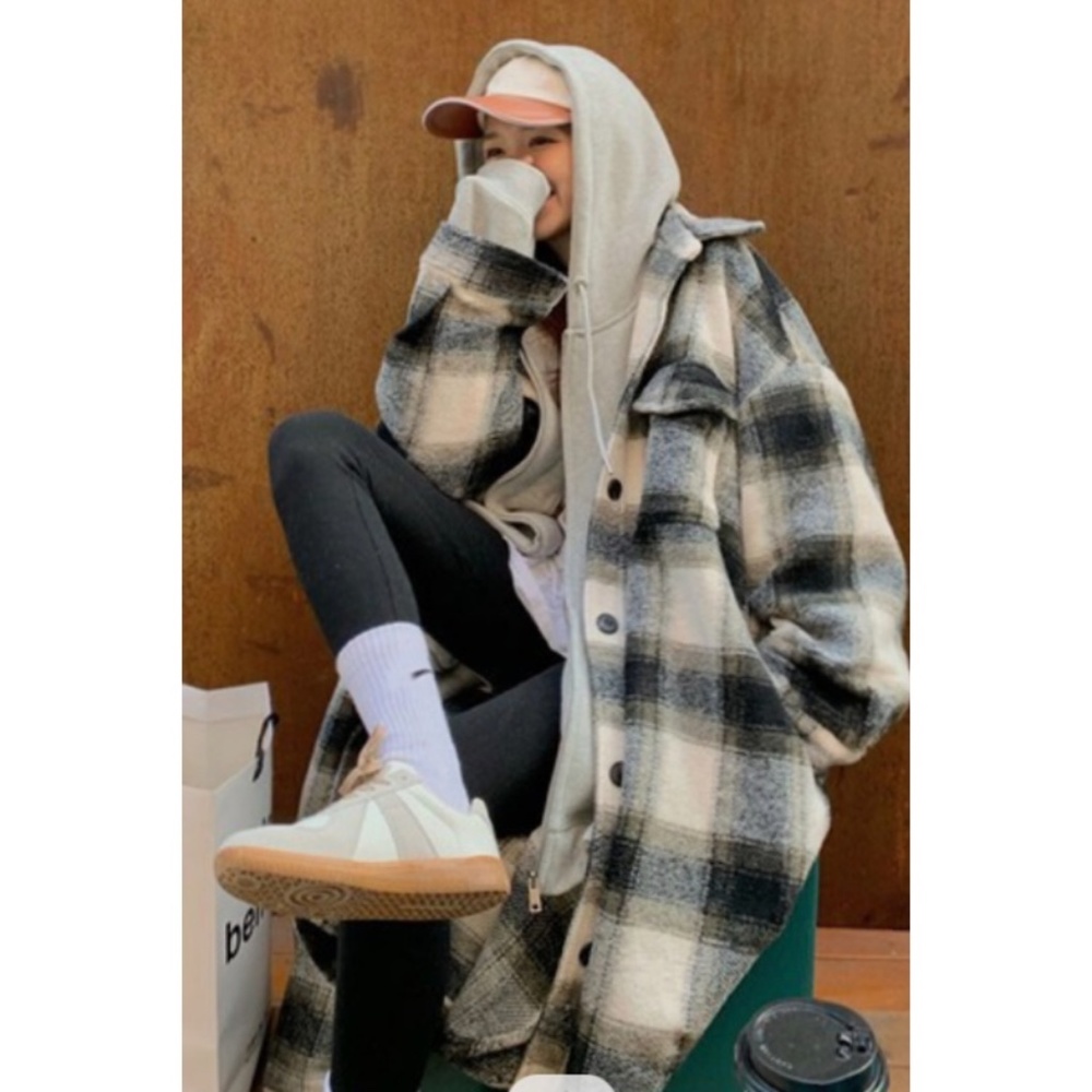 LAST ONE Snow Way Plaid Jacket Heavyweight Flannel Coat OS - Picture 2 of 6